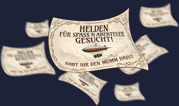 Flugblatt: Helden gesucht